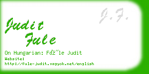 judit fule business card